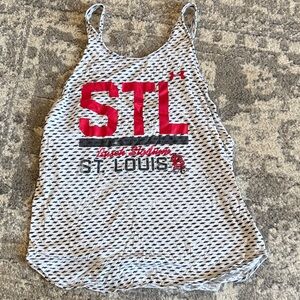 Under Armour STL Graphic Tank in Red and Black